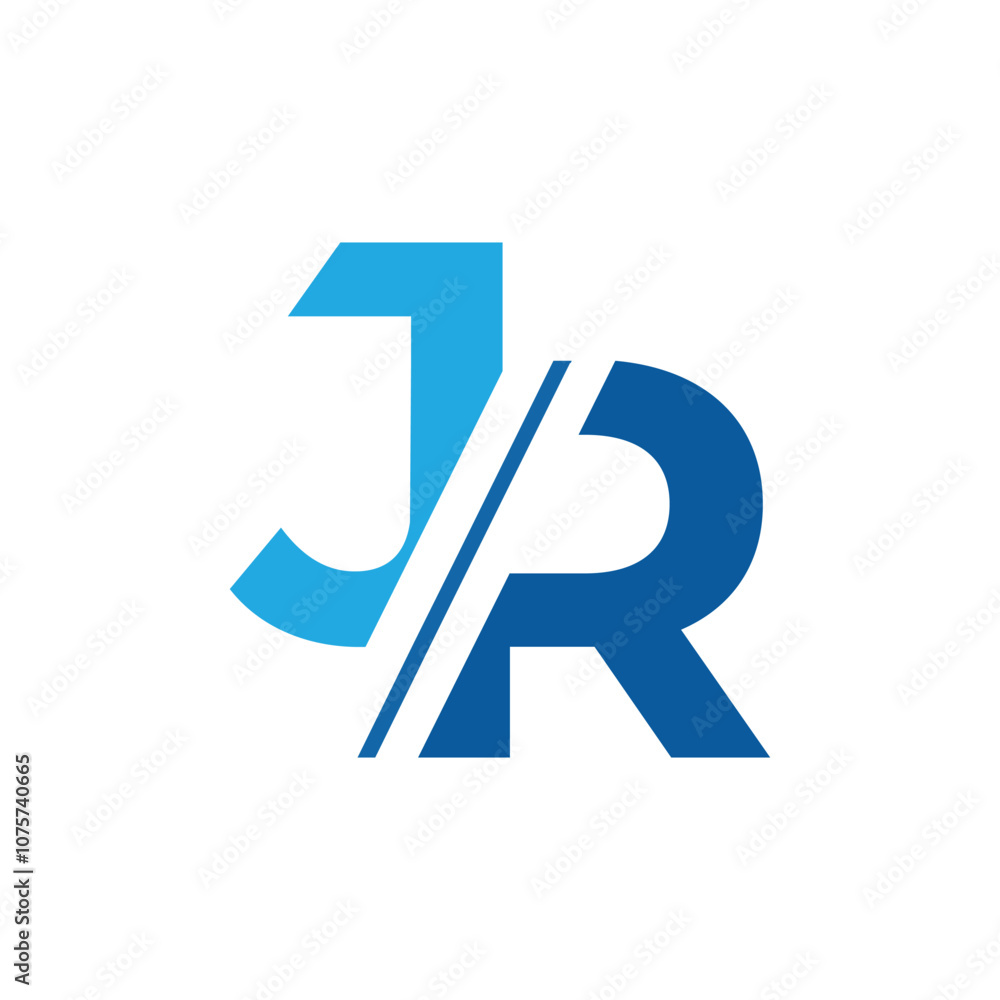This is a simple monogram logo design of an initial JR in sans serif font that looks clean and modern on a white background This is a simple monogram logo design of an initial JR in sans serif font that looks clean and modern on a white background