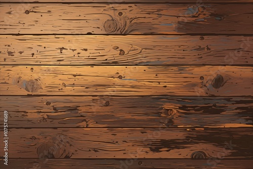 Obraz na płótnie Earthy comic-style background in dark brown and tan featuring wood textures and rustic patterns, creating a natural and organic feel.. w salonie