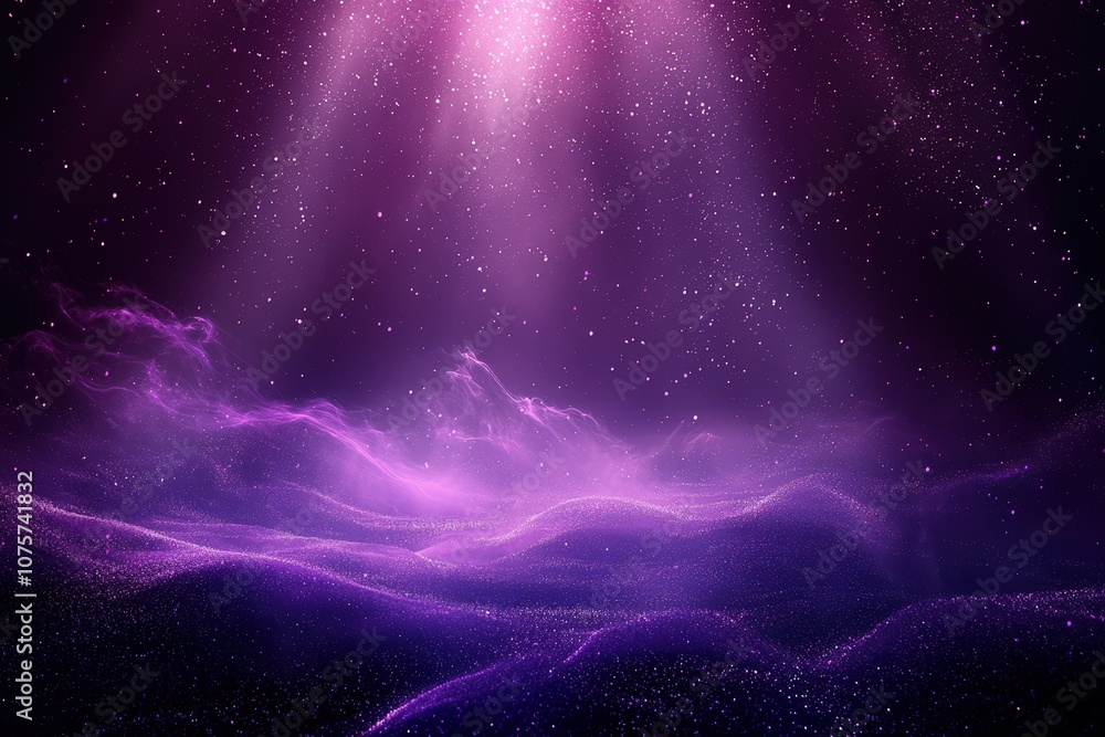 Magical and mysterious comic-style background in dark purple featuring faint sparkles and mystical fog, perfect for fantasy and supernatural themes.. Magical and mysterious comic-style background in dark purple featuring faint sparkles and mystical fog, perfect for fantasy and supernatural themes..
