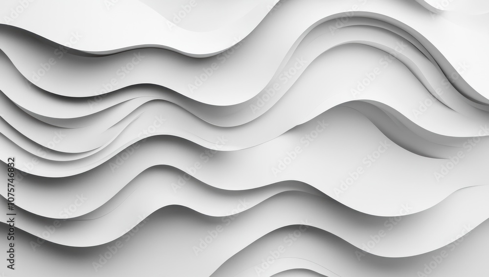Abstract White Wavy Pattern Abstract White Wavy Pattern