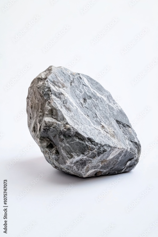A Unique and EyeCatching Natural Rock Formation Set Against a Pure White Background A Unique and EyeCatching Natural Rock Formation Set Against a Pure White Background
