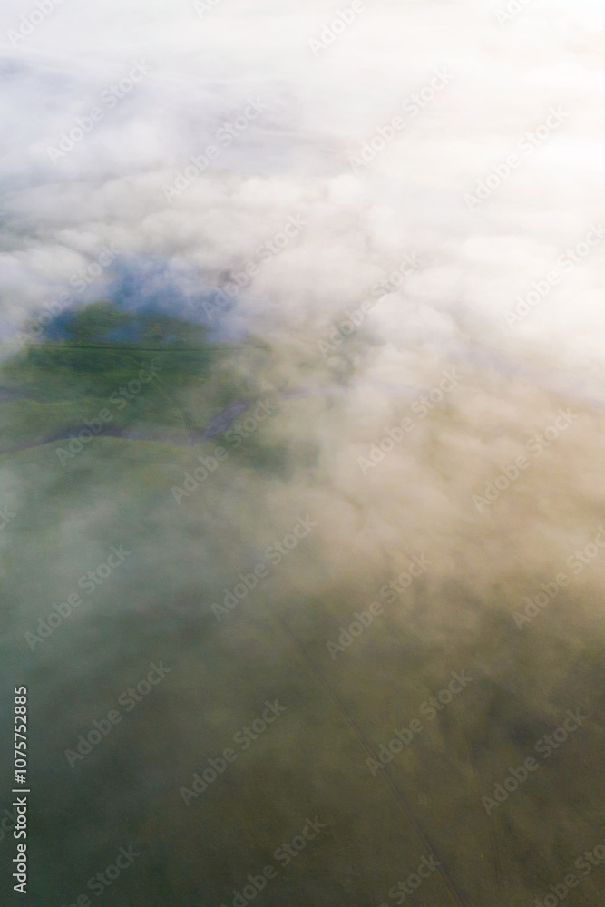 clouds over the river