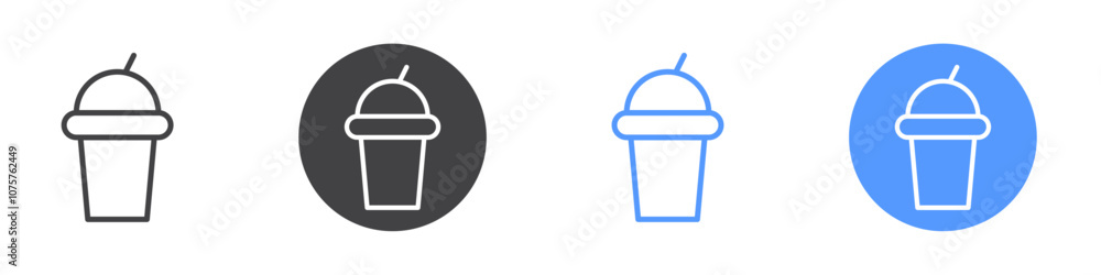 Juice icon Flat set in black and white color Juice icon Flat set in black and white color