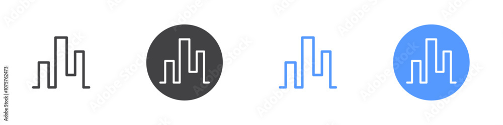 Kagi map icon Flat set in black and white color Kagi map icon Flat set in black and white color