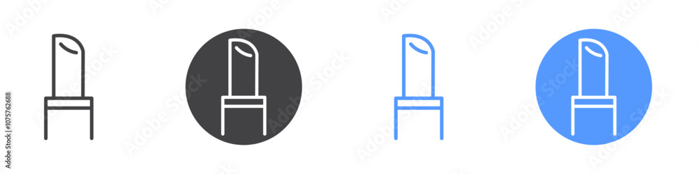 Lipstick icon Flat set in black and white color Lipstick icon Flat set in black and white color
