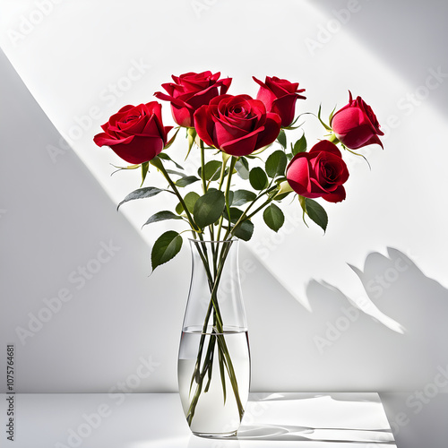 bouquet of roses against a white background
