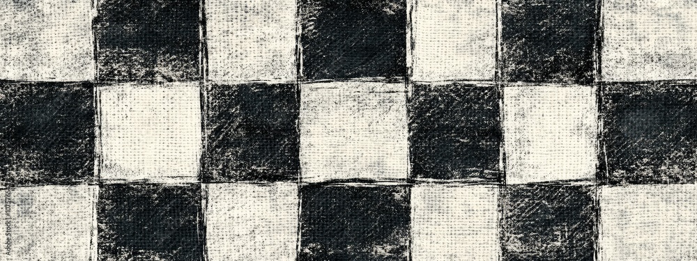 Abstract monochrome distressed knit textured checked seamless pattern. Detailed woven fabric texture. Interlacing bands bold lines. Distressed texture of weaving fabric. Vector fabric texture Abstract monochrome distressed knit textured checked seamless pattern. Detailed woven fabric texture. Interlacing bands bold lines. Distressed texture of weaving fabric. Vector fabric texture