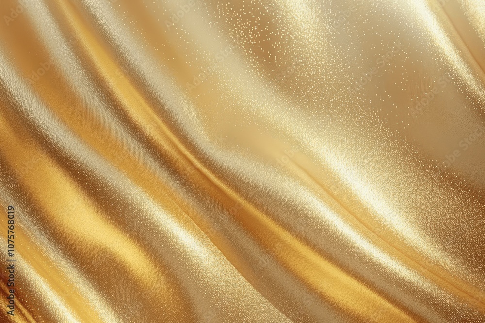 Fototapeta premium Elegant Gold Satin Background with Smooth Gradient and Shiny Texture