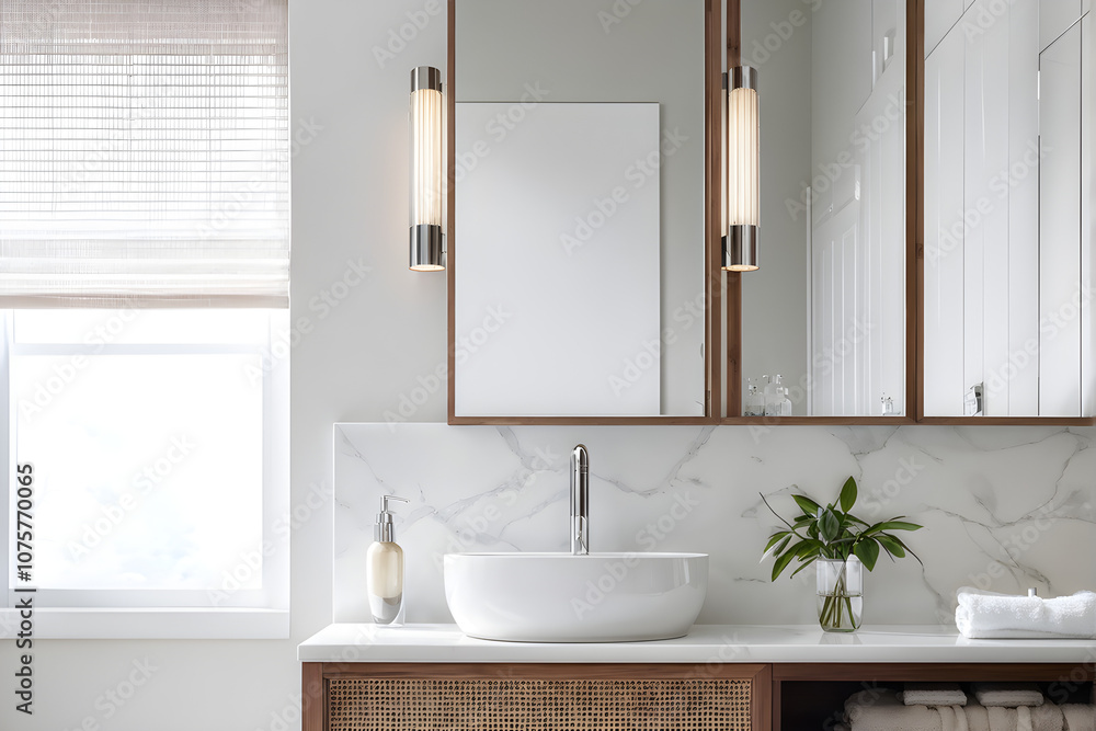 Modern and calming shower room or home bathroom Modern and calming shower room or home bathroom