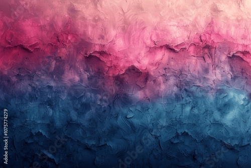 Colorful Abstract Graffiti Wall with Blue and Pink Brush Strokes and Watercolor Texture