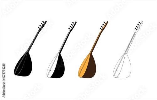 Baglama or saz is a type of stringed instrument commonly used in Turkish folk music.