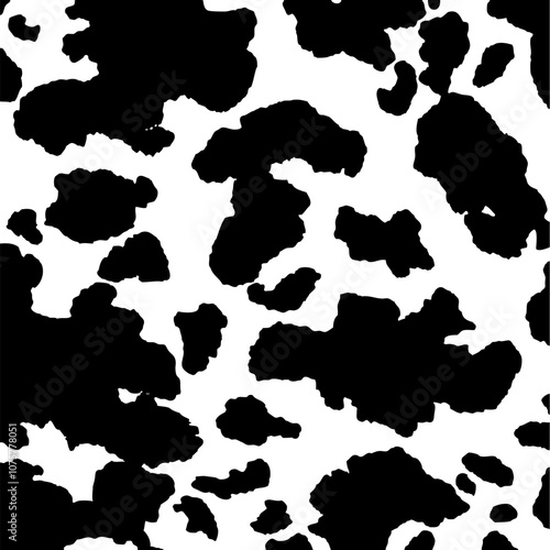 cow animal pattern texture design template