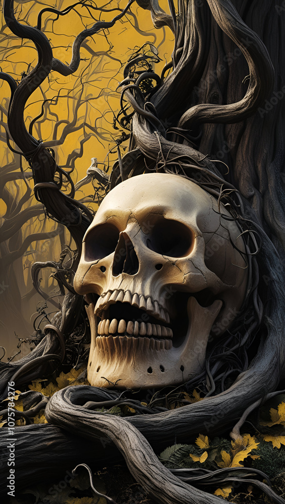 skull in the dark skull in the dark
