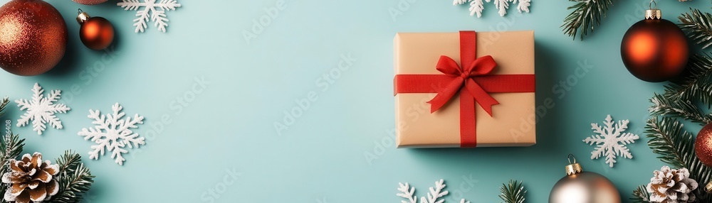 Digital catalog cover with Christmas Deals Inside in festive colors, surrounded by snowflakes and ornaments, holiday catalog, Christmas deals Digital catalog cover with Christmas Deals Inside in festive colors, surrounded by snowflakes and ornaments, holiday catalog, Christmas deals