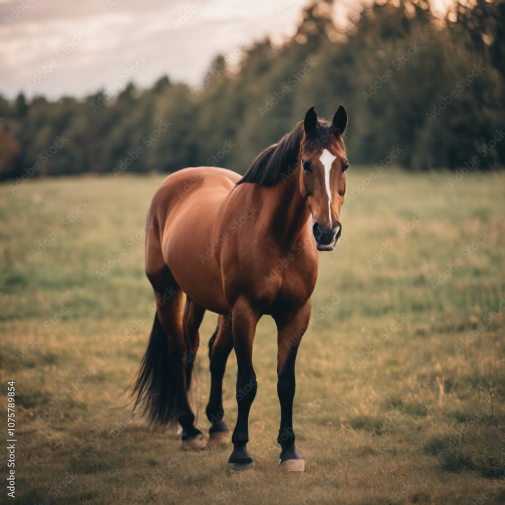 Obraz premium Brown Horse Closeup