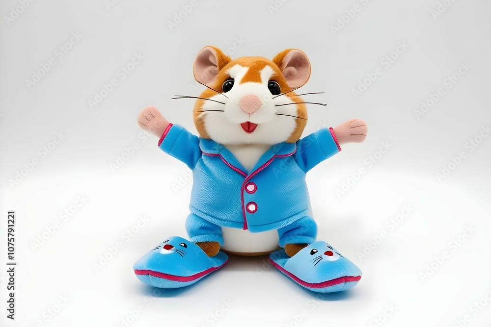 cozy animated hamster in pajamas for multimedia and marketing themes cozy animated hamster in pajamas for multimedia and marketing themes