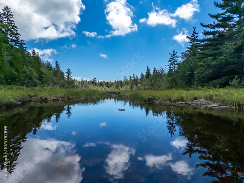 clouds over the lake