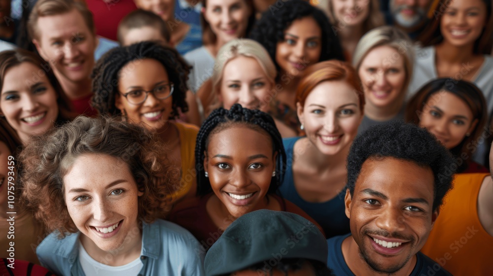Diverse Group of People Smiling at Camera Diverse Group of People Smiling at Camera