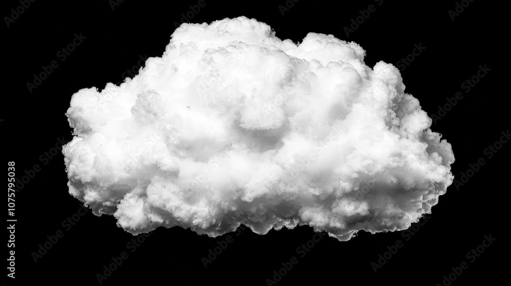 Isolated White Cloud On Black Background Nature Element Weather Sky Atmosphere Isolated White Cloud On Black Background Nature Element Weather Sky Atmosphere