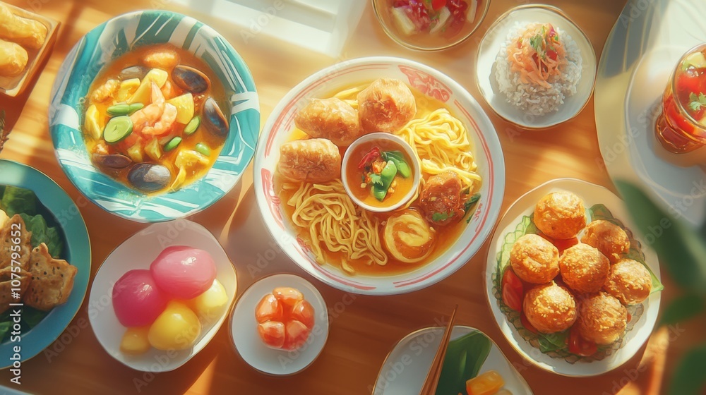 custom made wallpaper toronto digitalA vibrant and colorful pinto set, each layer filled with