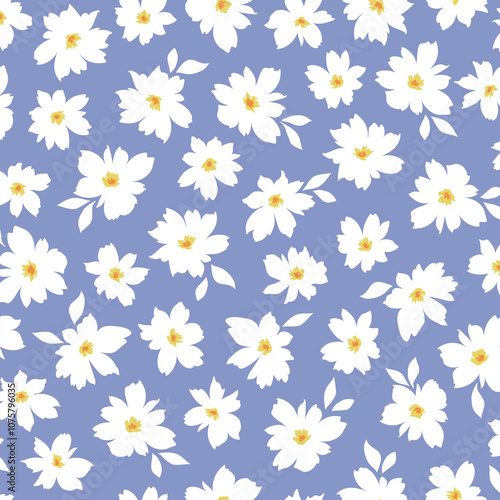 Abstract floral pattern perfect for textile design,