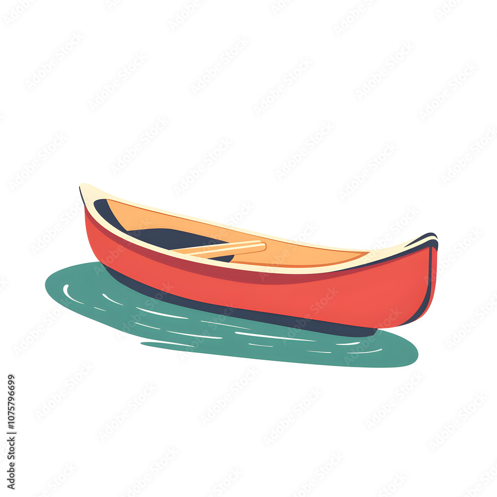 Simple Canoe flat icon Simple Canoe flat icon