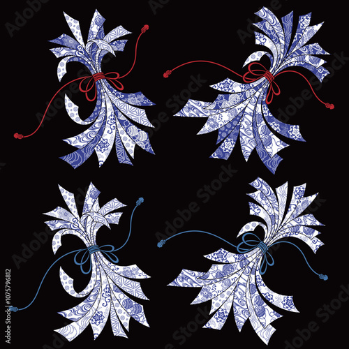 Traditional patterns that decorate Japanese celebrations,