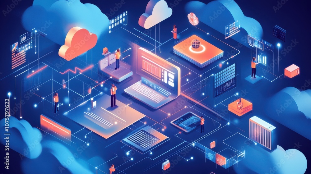 Conceptual digital transformation roadmap showing Conceptual digital transformation roadmap showing