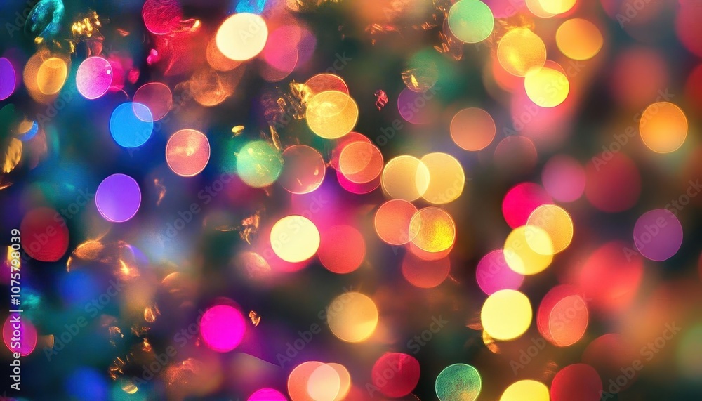 New Years sparkling lights with vibrant colors, soft glow, festive atmosphere New Years sparkling lights with vibrant colors, soft glow, festive atmosphere