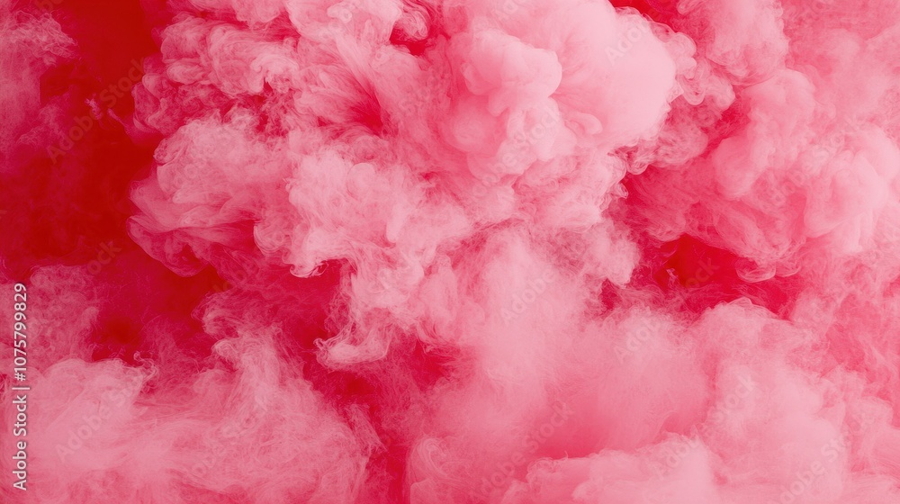 Fototapeta premium Abstract Pink Smoke Swirls on Black Background Graphic Design Element