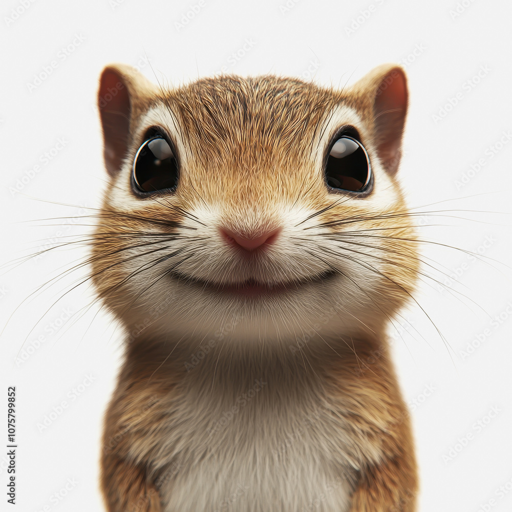 Cute Illustration of an Adorable Animal Portrait, Isolated on White Background, Perfect for Various Creative Projects and Print Media Cute Illustration of an Adorable Animal Portrait, Isolated on White Background, Perfect for Various Creative Projects and Print Media