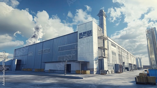 industrial factory building exterior