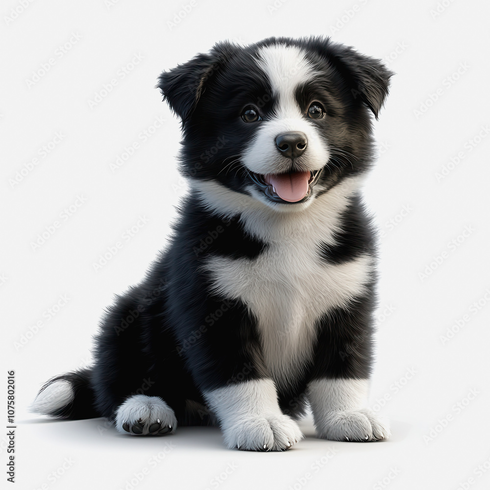 Adorable Puppy Playing Outdoors in a Illustration, Isolated on White Background with Joyful Expression and Standard Features Adorable Puppy Playing Outdoors in a Illustration, Isolated on White Background with Joyful Expression and Standard Features