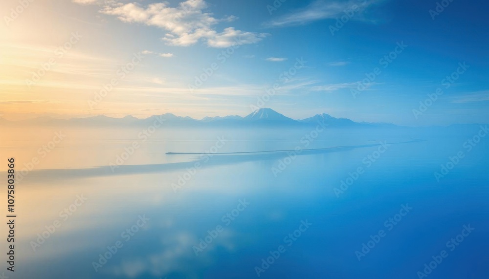 view of a body of water with a mountain in the distance view of a body of water with a mountain in the distance