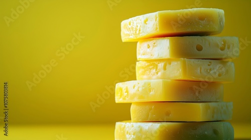 Gourmet Yellow Cheese Slices Perfect for Any Culinary Delight