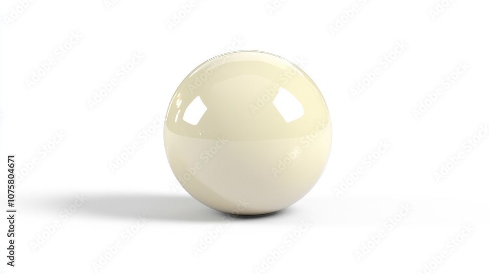 Smooth White Sphere on a White Background Smooth White Sphere on a White Background