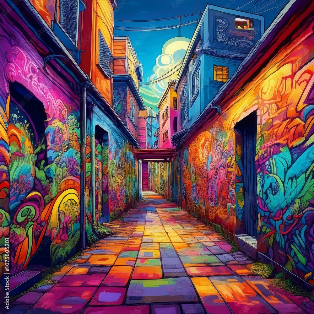 Fototapeta premium graffiti on the street