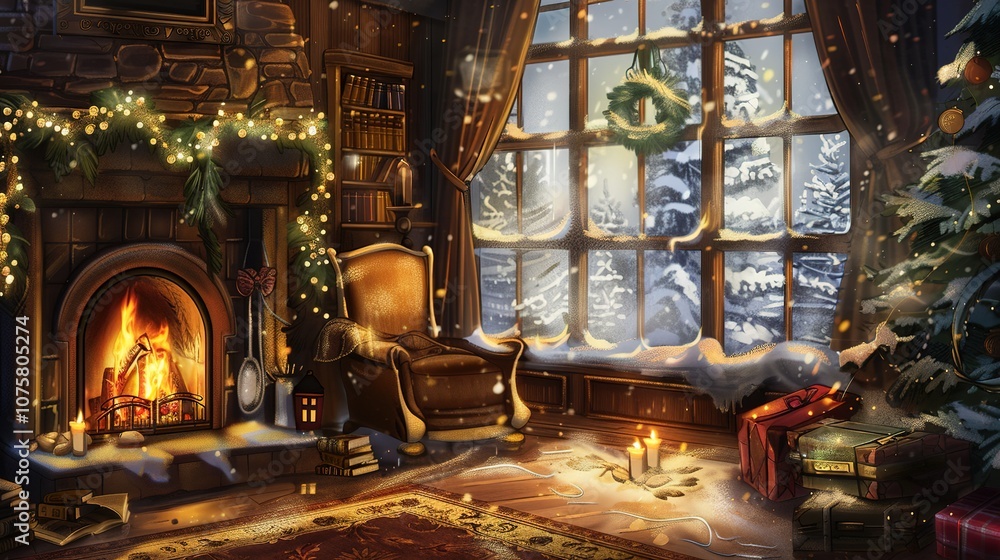 Obraz premium stained glass window