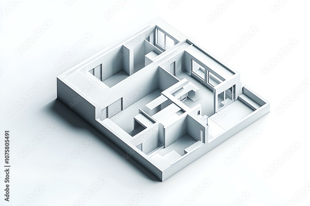 Modern strategies and organization depicted in a sharp, clean 3D plan icon. Modern strategies and organization depicted in a sharp, clean 3D plan icon.