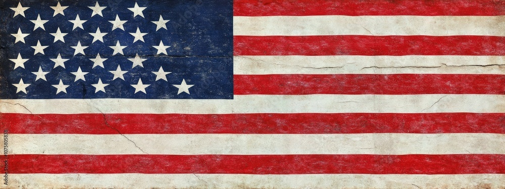 Obraz premium the national flag of the state of united state