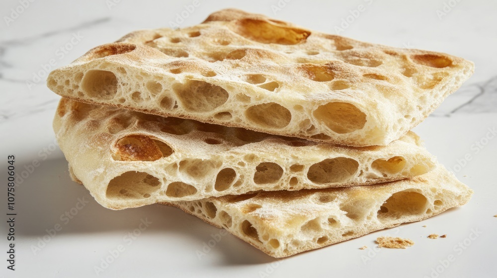 Freshly Baked Artisan Bread with Airy Texture Freshly Baked Artisan Bread with Airy Texture