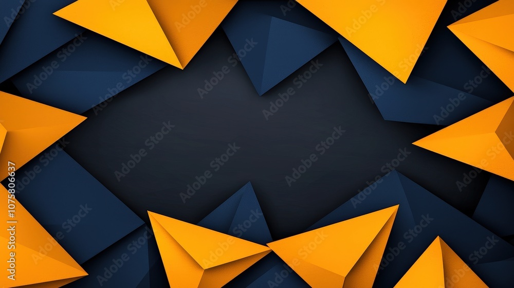 Abstract Geometric Shapes Background Orange and Blue Triangles Abstract Geometric Shapes Background Orange and Blue Triangles