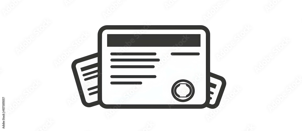 Credit and borrowing processes symbolized in a sleek line icon, designed for clarity. Credit and borrowing processes symbolized in a sleek line icon, designed for clarity.