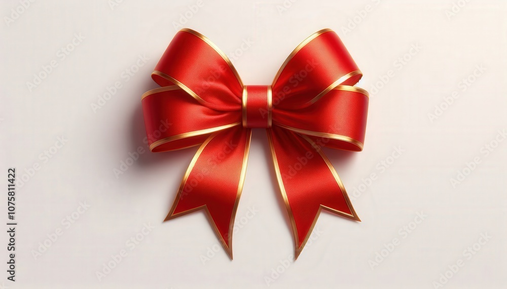red ribbon and bow with gold isolated against transparent white background 300dpi red ribbon and bow with gold isolated against transparent white background 300dpi
