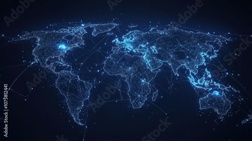 Wallpaper Mural Global Network Connection Torontodigital.ca