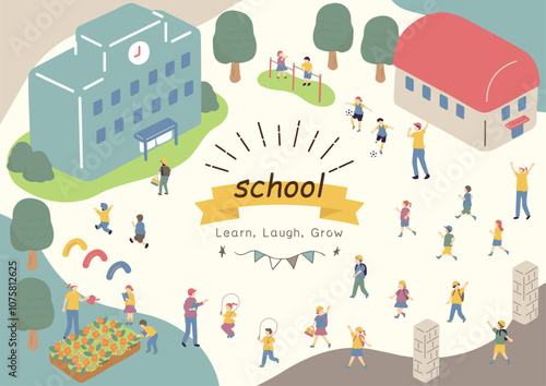 学校生活を楽しむ子供たち