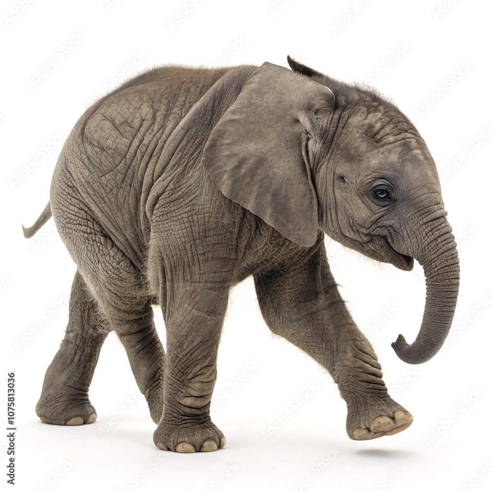 Fototapeta premium Baby Elephant Walking