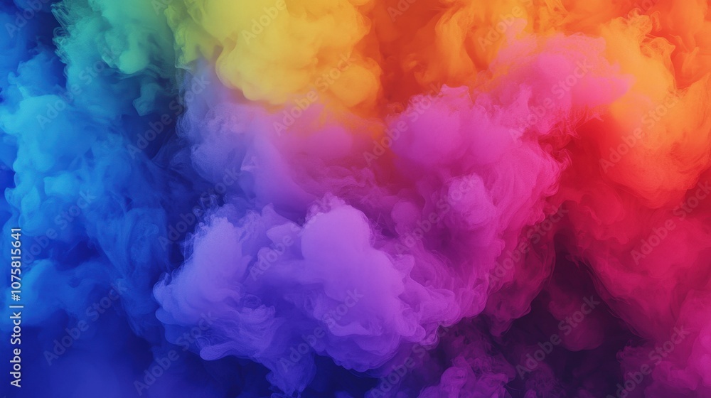 Dreamy Abstract Background Rainbow Colors Ethereal Clouds Dreamy Abstract Background Rainbow Colors Ethereal Clouds
