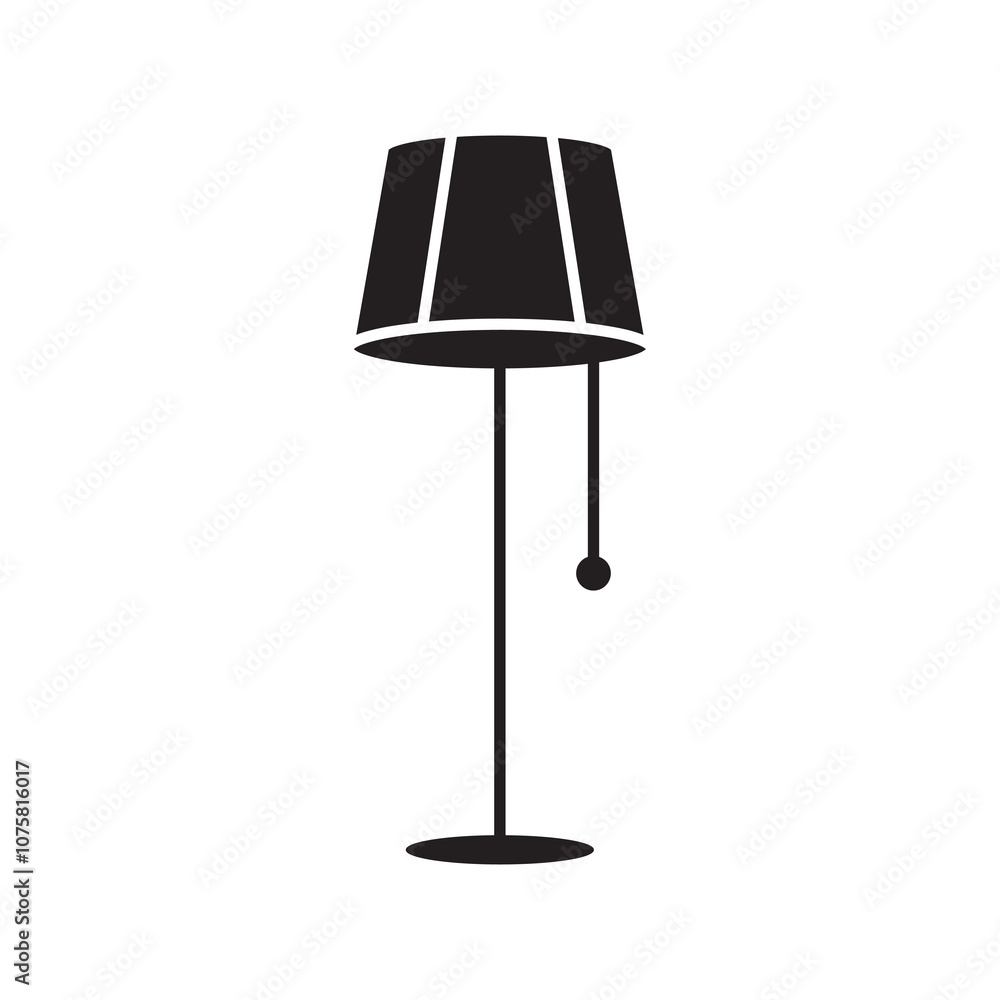 floor lamp vector icon, simple flat black trendy style illustration for web and app..eps floor lamp vector icon, simple flat black trendy style illustration for web and app..eps