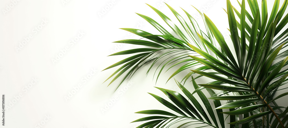 custom made wallpaper toronto digitalpalm leaf plant on white background 13